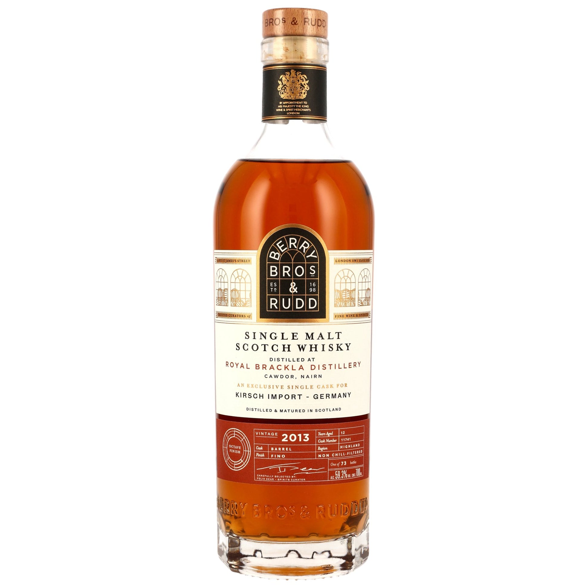 Royal Brackla 12 2013/2025 - Berry Bros and Rudd - Fino Cask Finish #11741