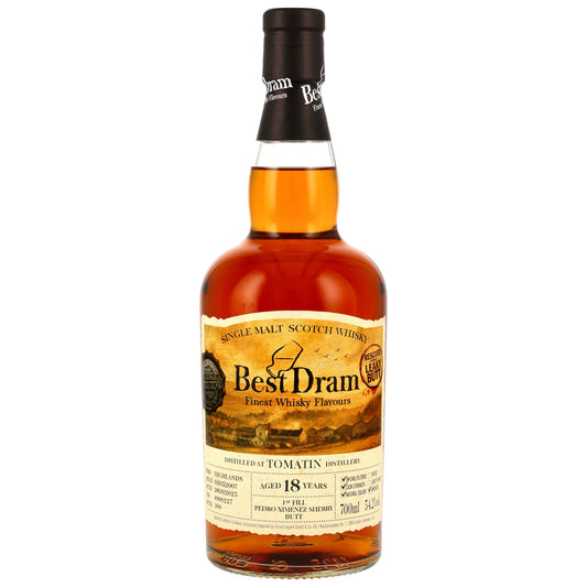 Tomatin 18 2007/2025 - Best Dram - 1st Fill PX Sherry Butt #900227