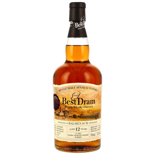 Balmenach 12 2013/2025 - Best Dram - 1st Fill PX Sherry Barrel #1795