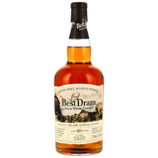 Blair Athol 10 2015/2025 - Best Dram - 1st Fill Ruby Port Barrique #302202