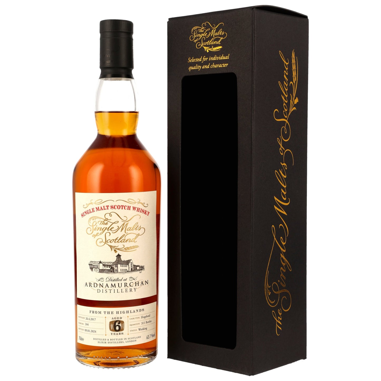 Ardnamurchan 6 2017/2024 - The Single Malts of Scotland (SMoS) - Hogshead #244