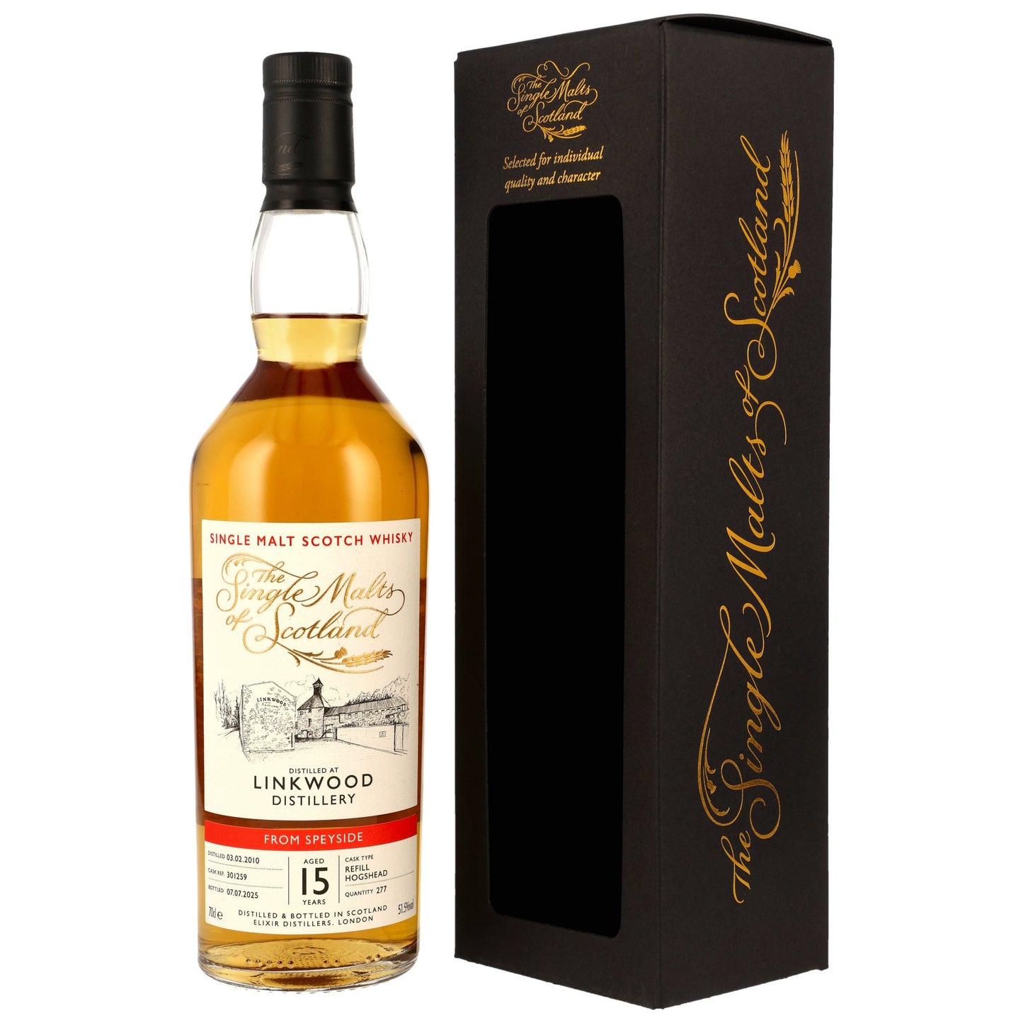 Linkwood 15 2010/2025- The Single Malts of Scotland (SMoS) - Refill Hogshead #301259