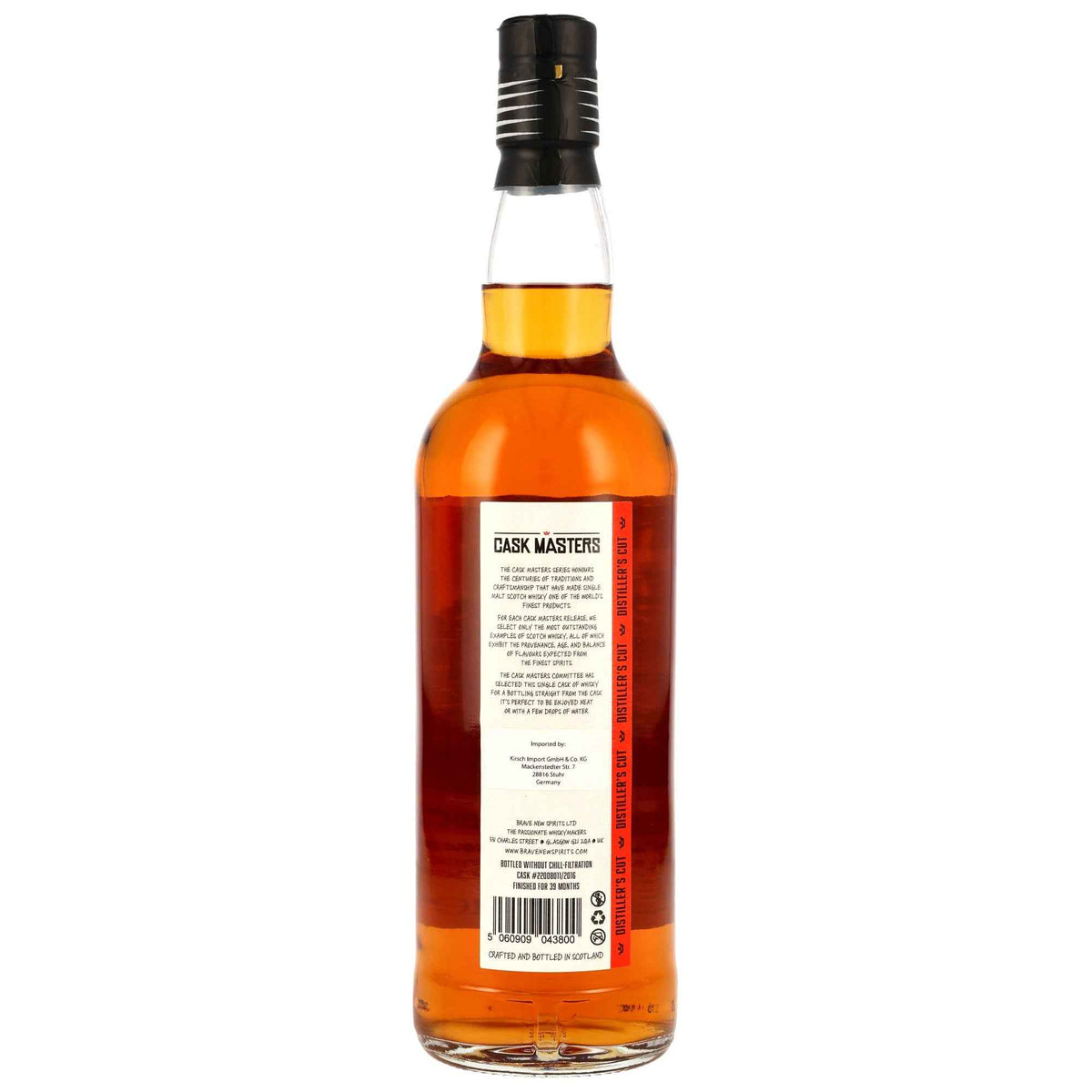 Ardmore 8 2016/2025  - Cask Masters (Brave New Spirits) - 1st Fill Malvasia Madeira Cask #22008011