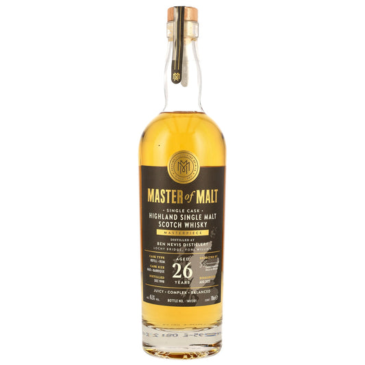 Ben Nevis 26 1998/2025 - Master of Malt - Refill Hogshead & Rum Barrique