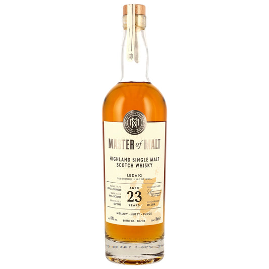 Ledaig 23 1995/2018 - Master of Malt - Refill Hogshead & Oloroso Sherry Octaves