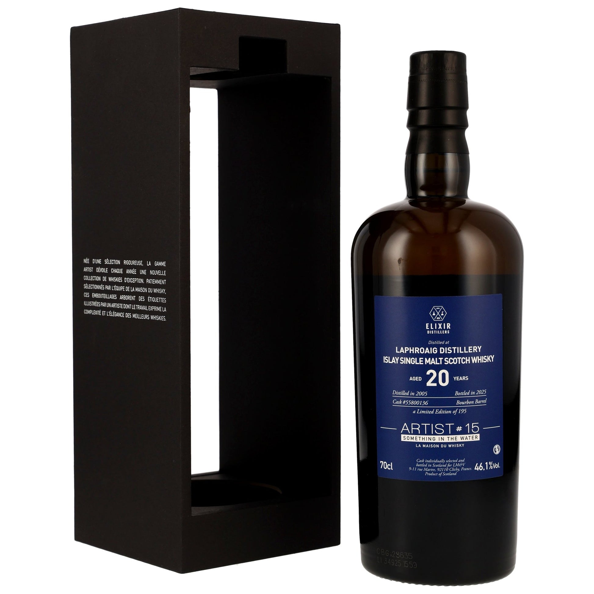 Laphroaig 20 2005/2025 - Artist #15 Something in the Water - Bourbon Cask #55800136