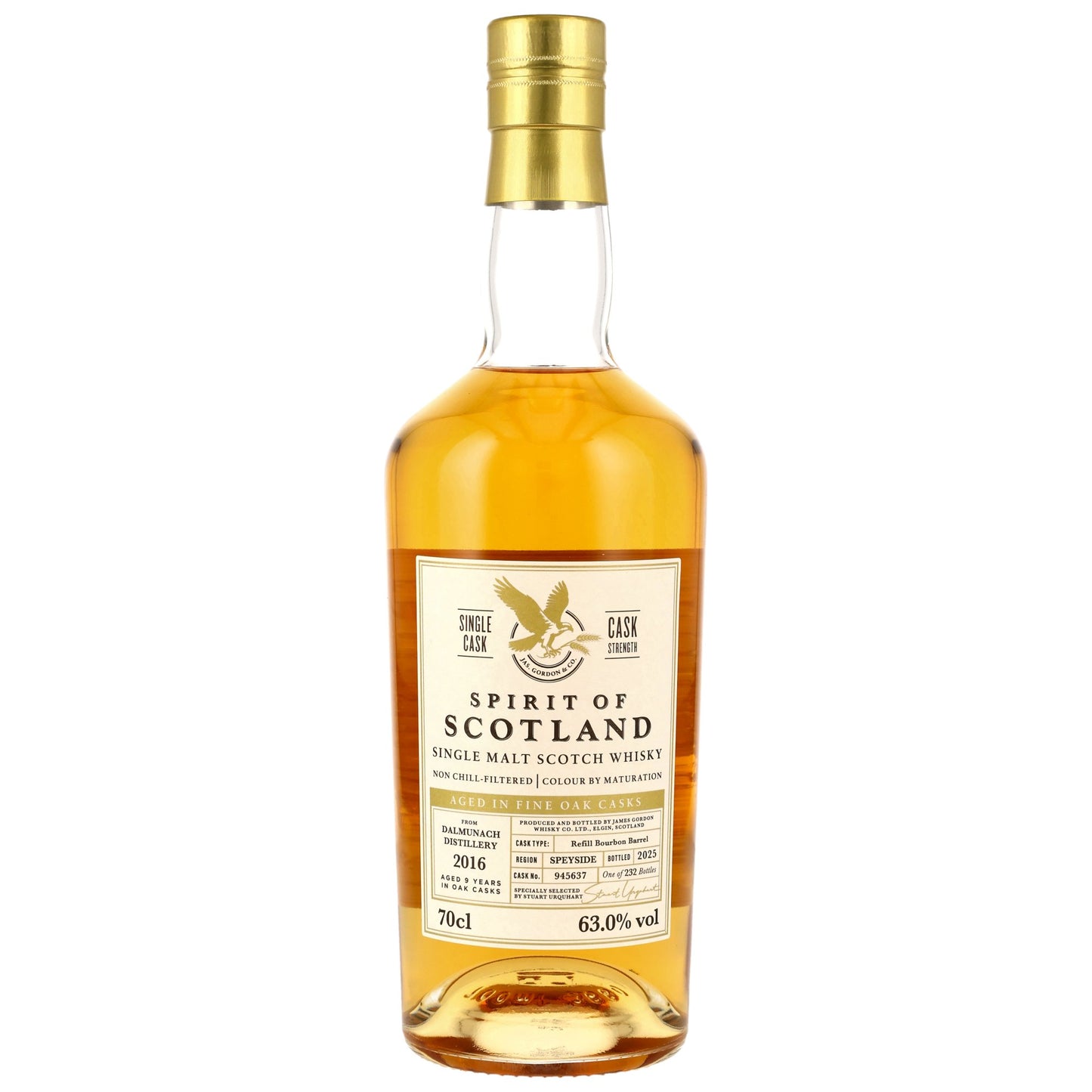 Dalmunach 9 2016/2025 - G&M Spirit of Scotland - Refill Bourbon Barrel #945637