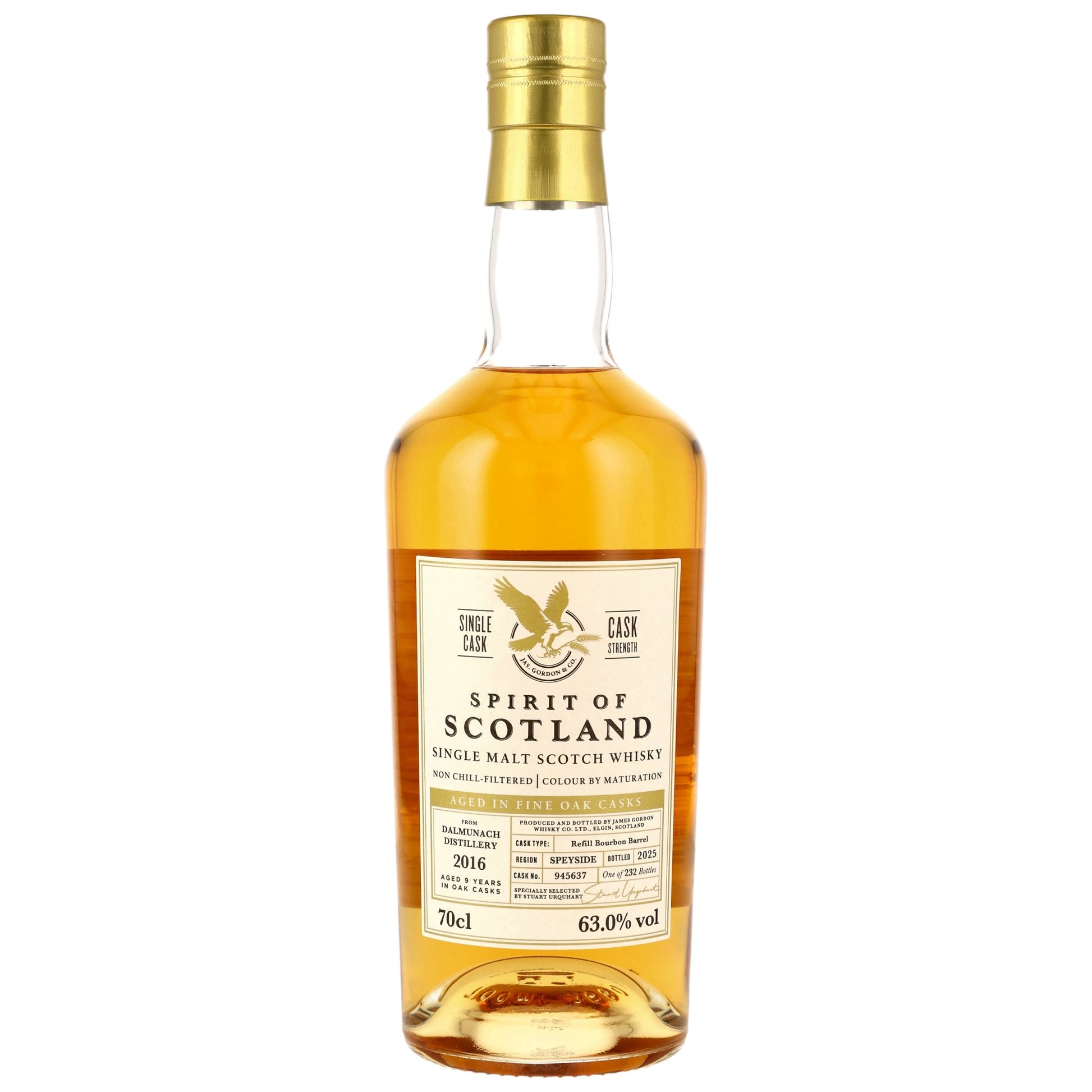 Dalmunach 9 2016/2025 - G&M Spirit of Scotland - Refill Bourbon Barrel #945637