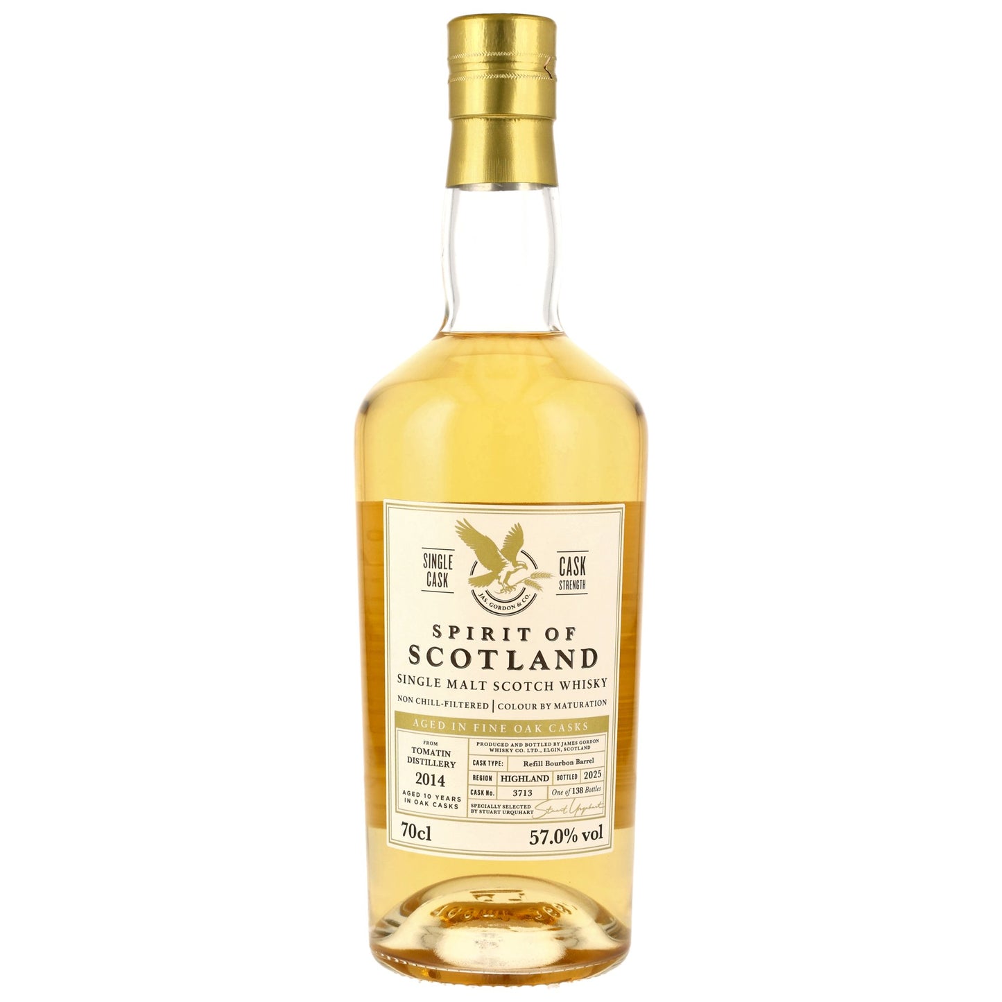 Tomatin 10 2014/2025 - G&M Spirit of Scotland - Refill Bourbon Barrel #3713