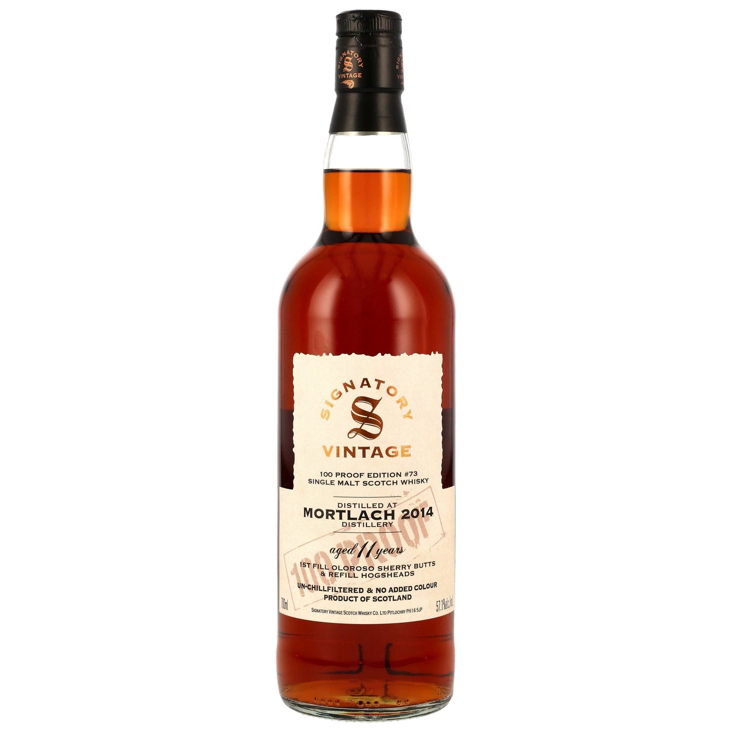 Mortlach 11 2014/2026 - Signatory Vintage - 100 PROOF #73