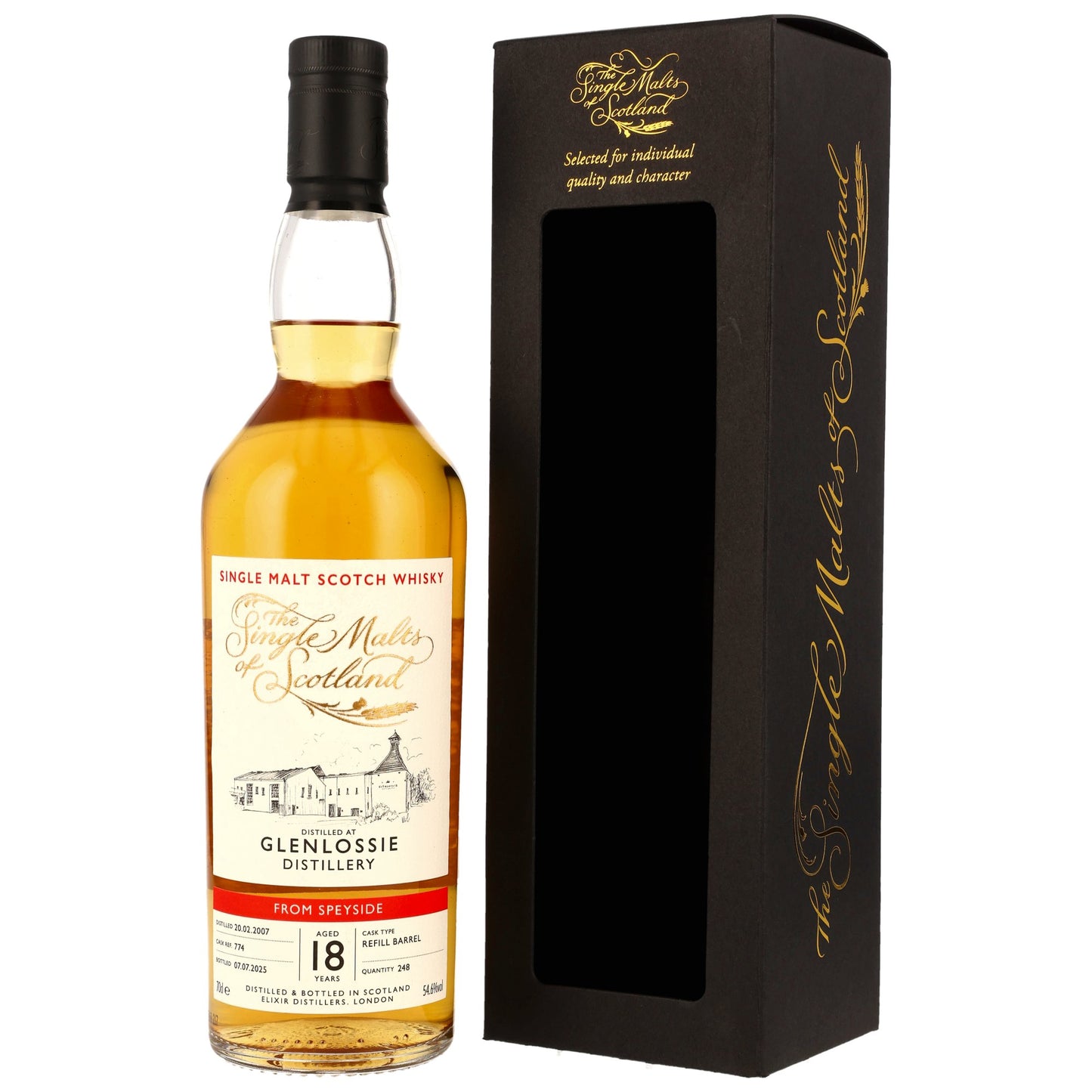 Glenlossie 18 2007/2025 - The Single Malts of Scotland (SMoS) - Refill Barrel #774