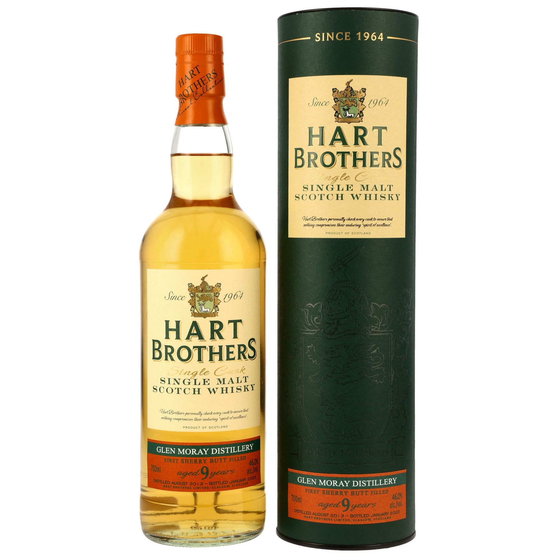 Glen Moray 9 2013/2023 - Hart Brothers - First Fill Sherry Butt