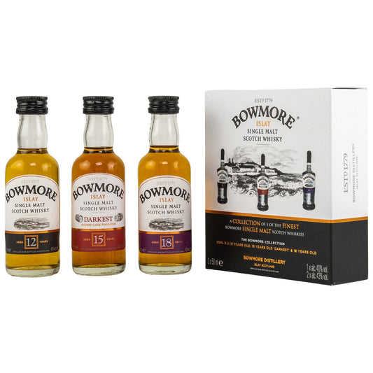 Bowmore Collection 3 x 5 cl (Miniaturen) - Maltucky