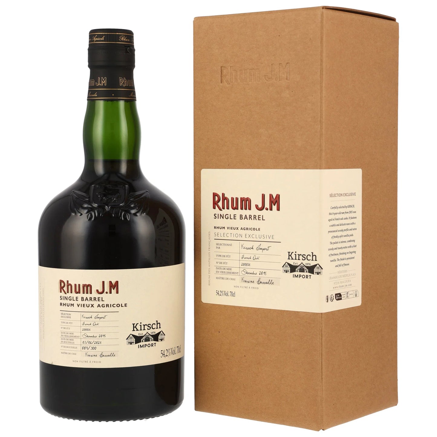 Rhum J.M 8 2015/2024 - Vintage - Single Barrel #200074