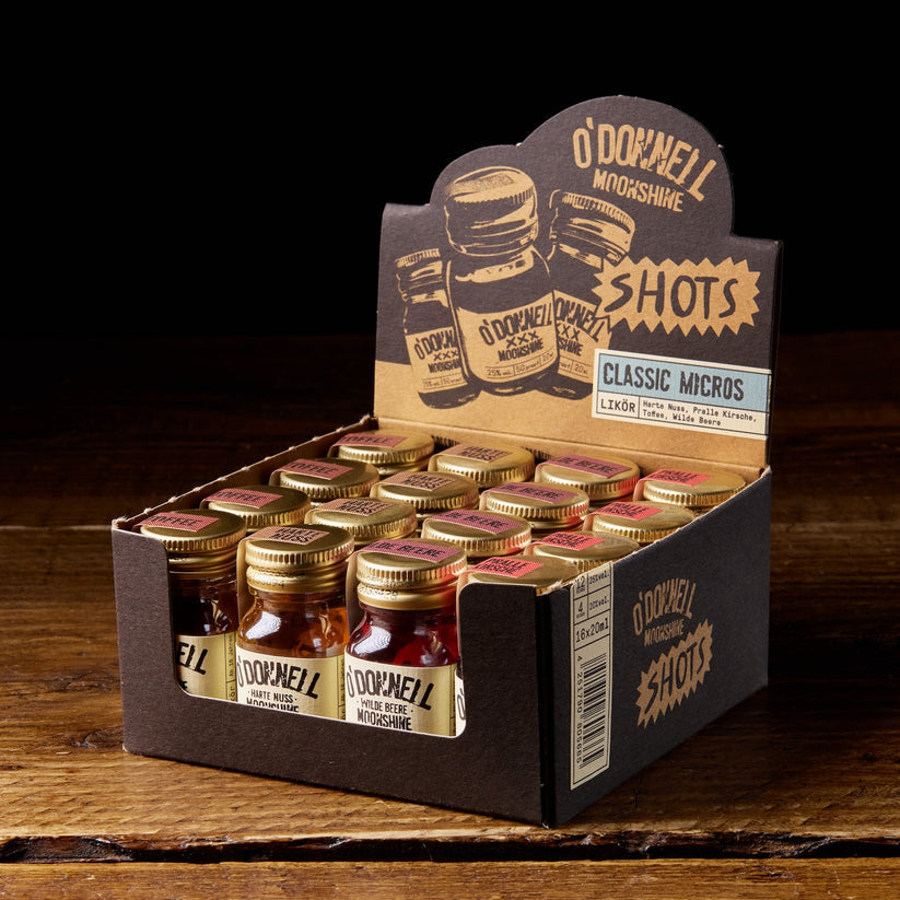 O`Donnell Moonshine Micro Shot Box „Classic“ 16 x 20ml