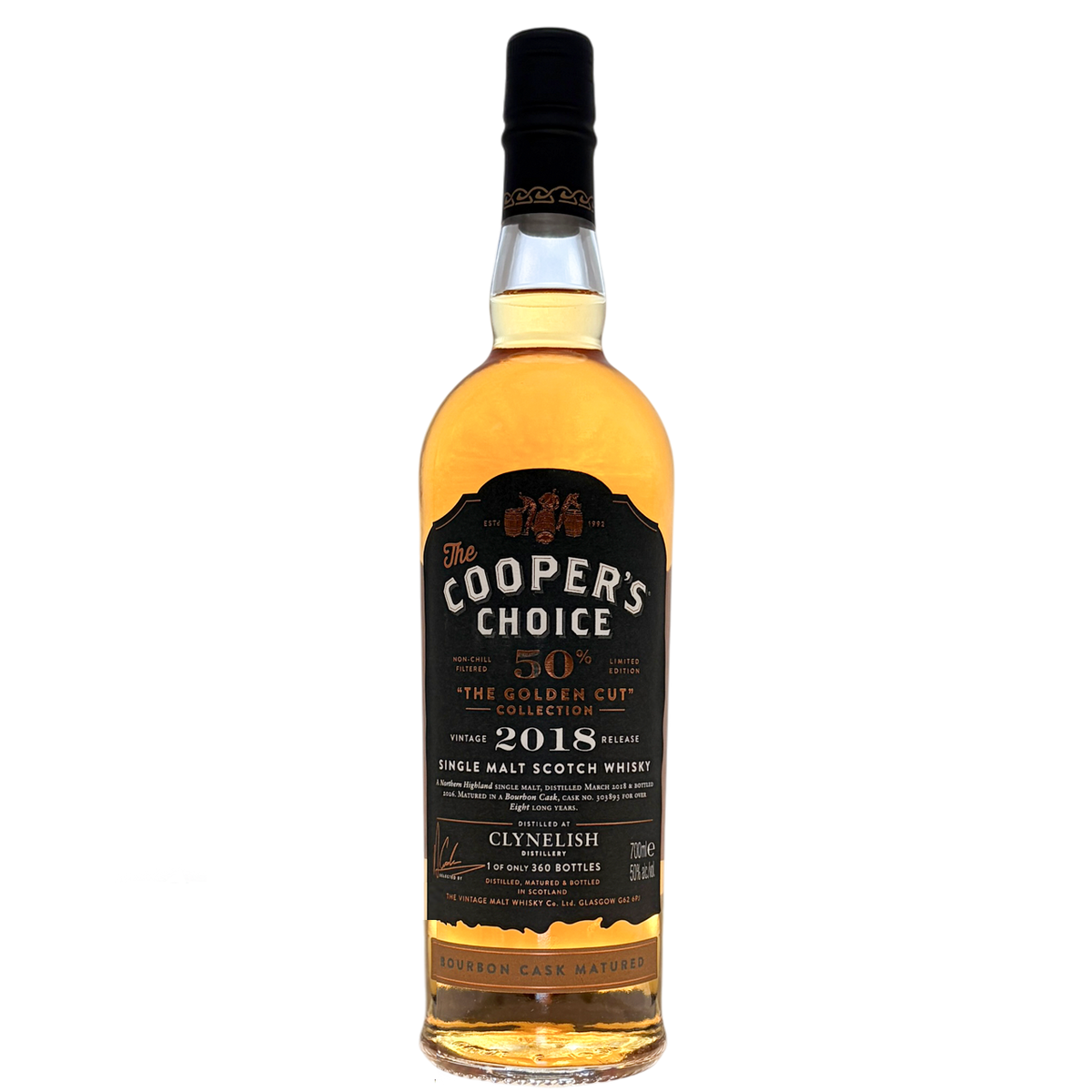 Clynelish 8 2018/2026 - The Cooper's Choice - The Golden Cut Collection - Bourbon Cask #303893