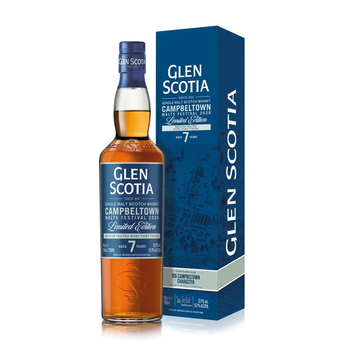 Glen Scotia 7 - Medium Peated Ruby Port Cask Finish - Festival 2026
