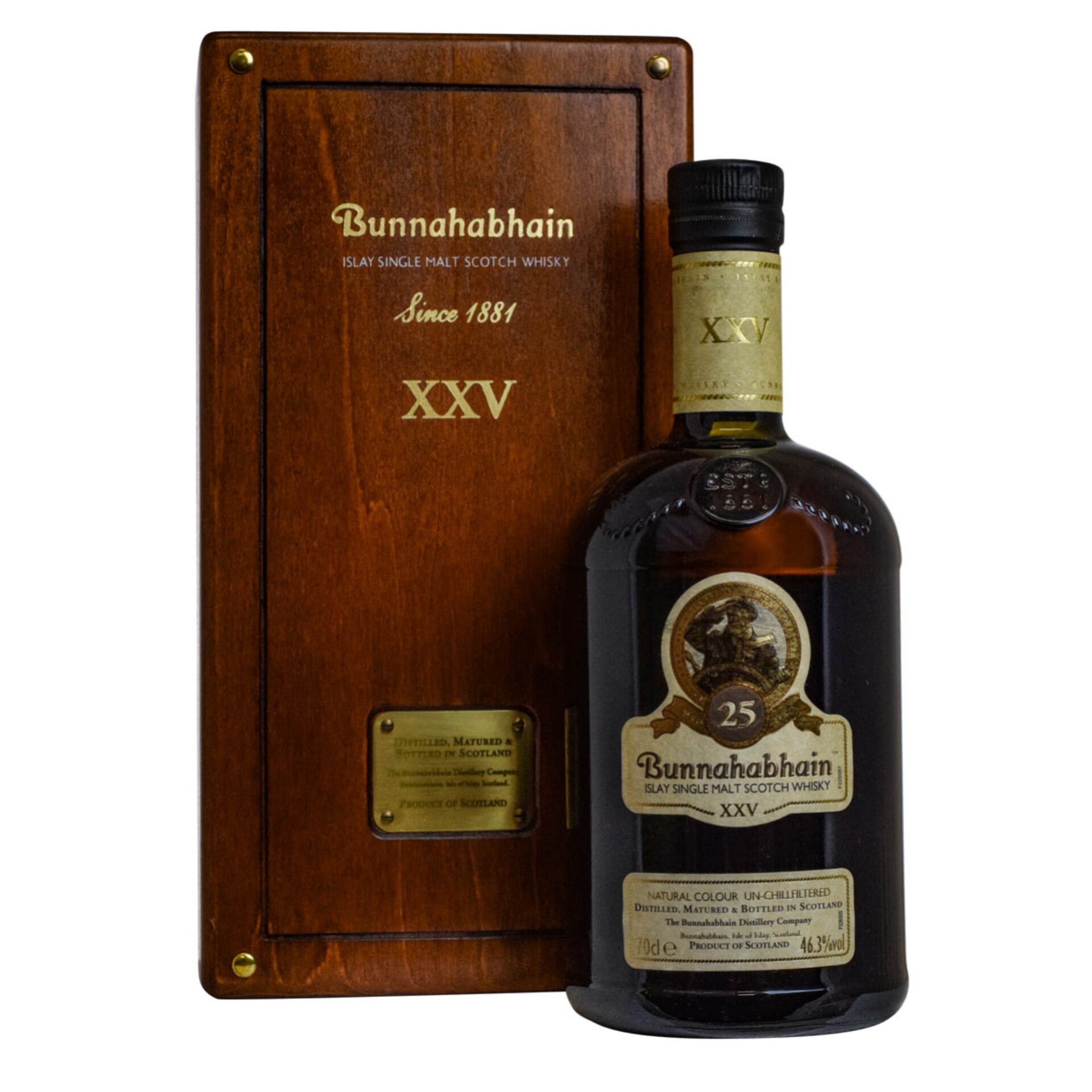 Bunnahabhain 25 (Altes Design / in Holzbox)