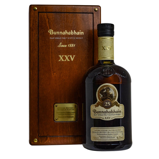 Bunnahabhain 25 (Altes Design / in Holzbox)