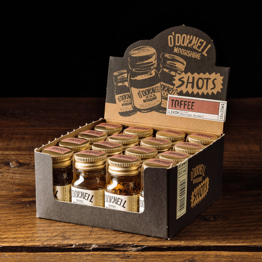O`Donnell Moonshine Micro Shot Box „Toffee“ 16 x 20ml