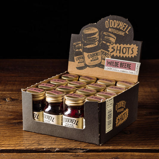 O`Donnell Moonshine Micro Shot Box „Wilde Beere“ 16 x 20ml